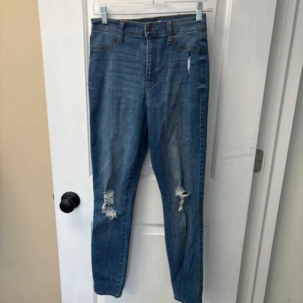 Fashion Nova Stretch Ripped Skinny Jeans